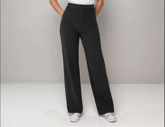 Women's Fashion Individual Casual Straight-leg Pants