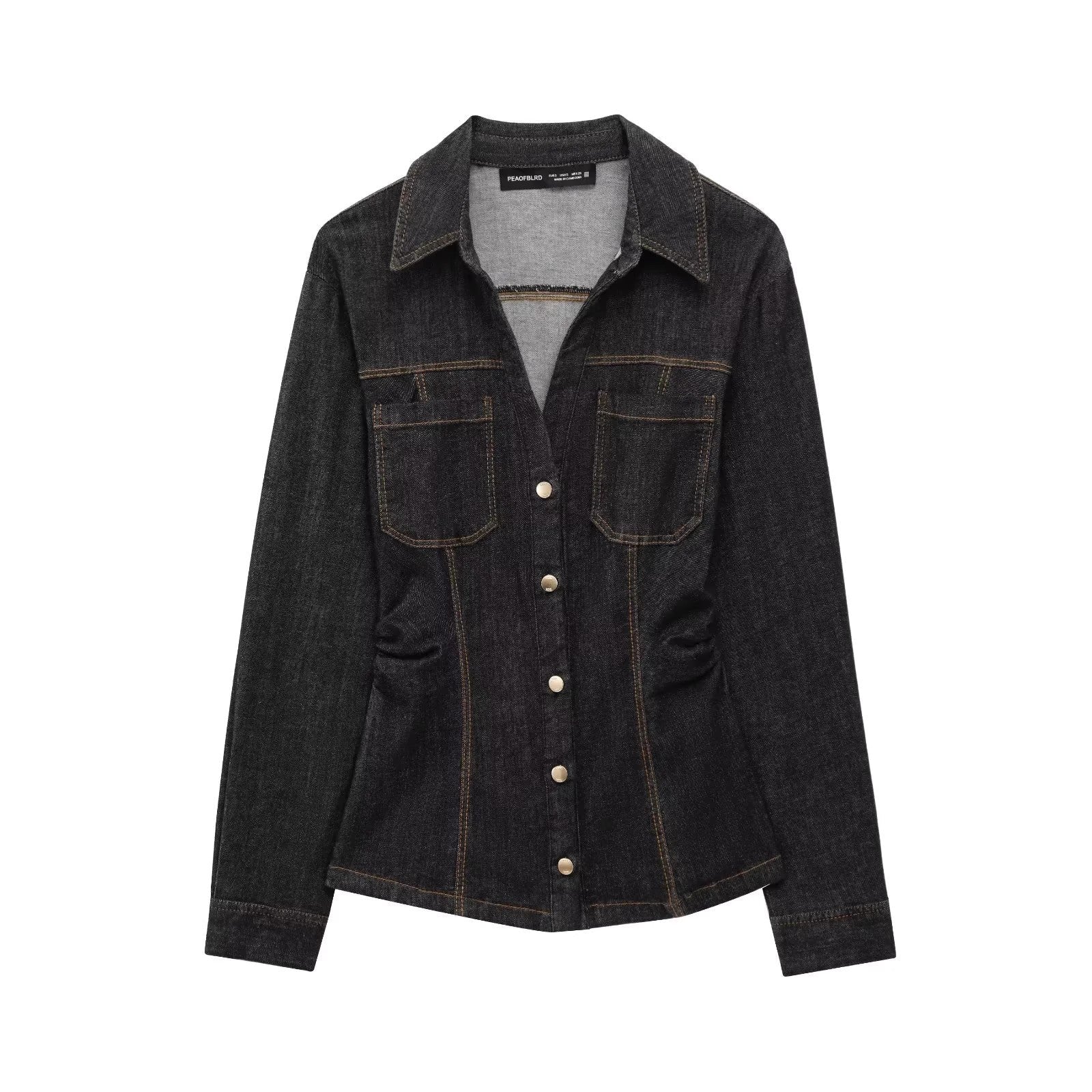 Slim-fit Long-sleeved Lapel Shirt And Trousers