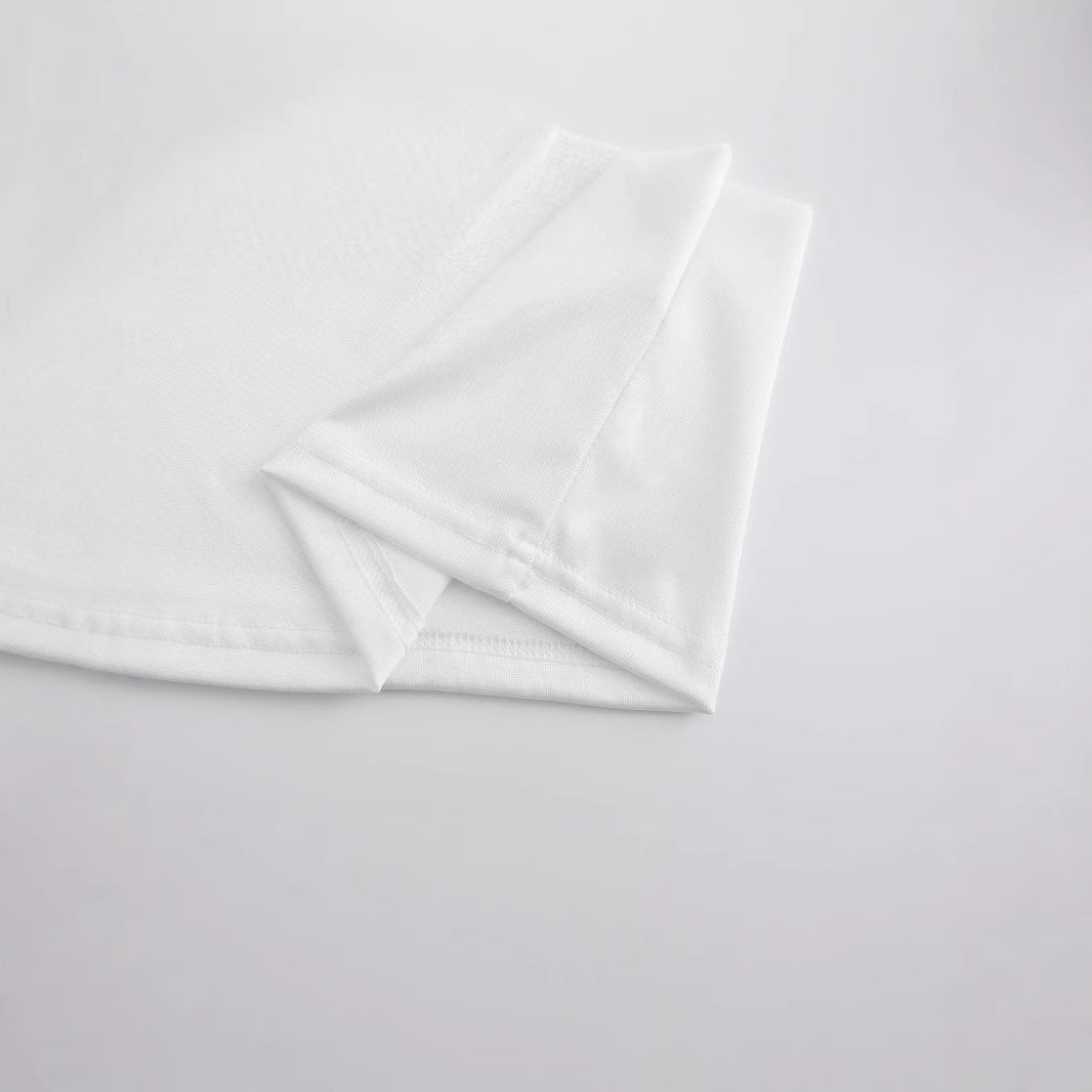 Women's Casual Short Bow Printed Top