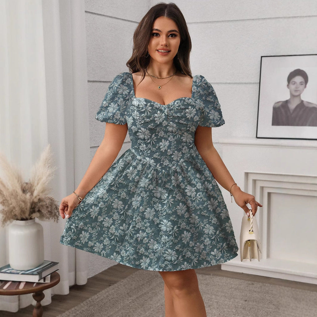 Women's French Style Puffy Short White Skirt