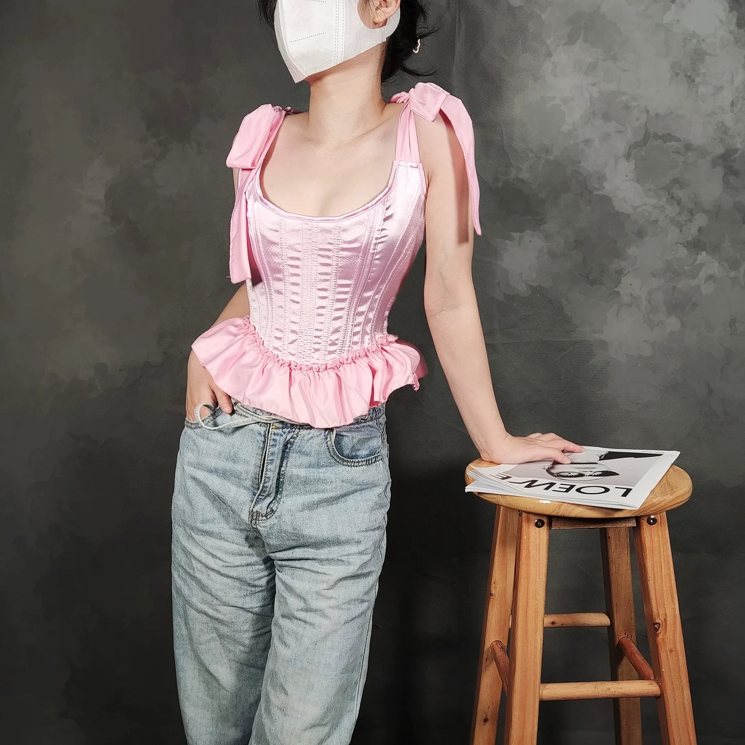 Fishbone Hot Girl Ruffled Hem Camisole Bra