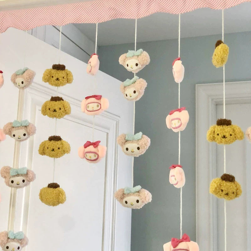 Punch-Free Melody Heart For Home Girl Hanging Curtain