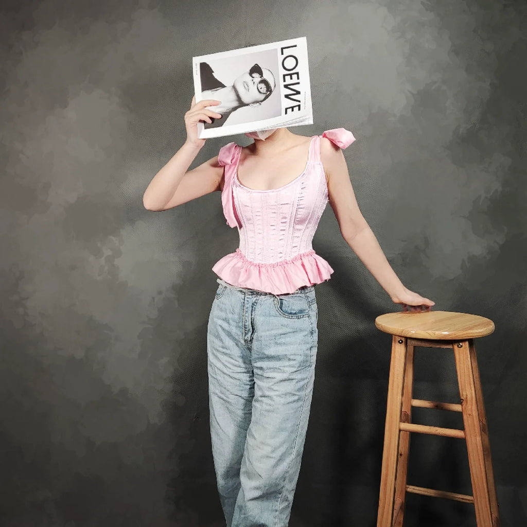 Fishbone Hot Girl Ruffled Hem Camisole Bra