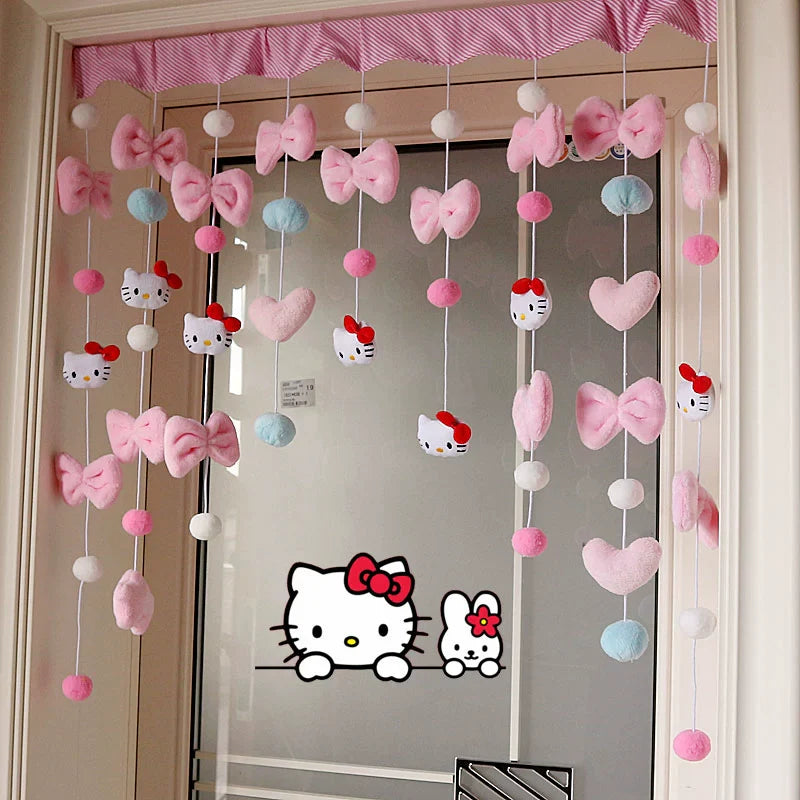 Punch-Free Melody Heart For Home Girl Hanging Curtain