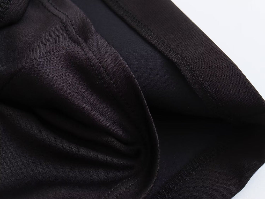 Swinging Collar Casual Midi Dress For Women Backless Lace Dress