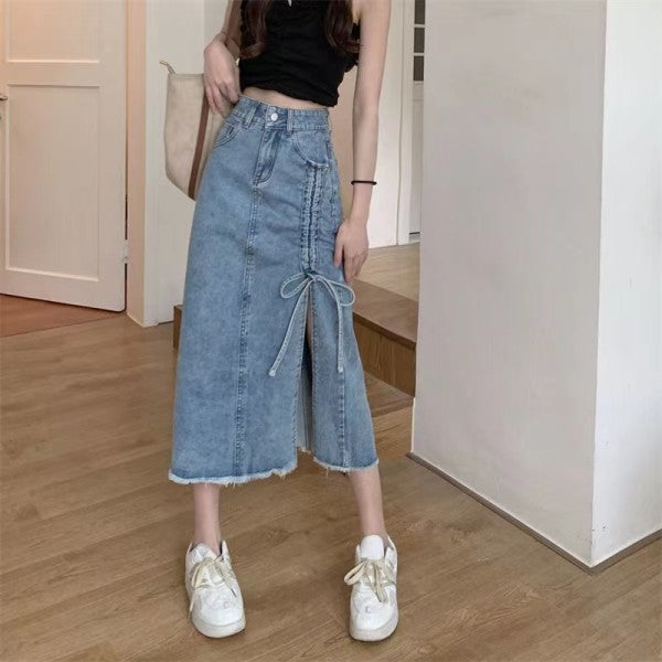 Denim Skirt Cotton Women's A- Line