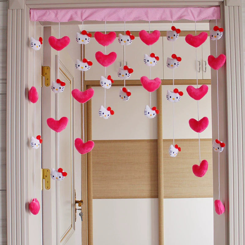 Punch-Free Melody Heart For Home Girl Hanging Curtain