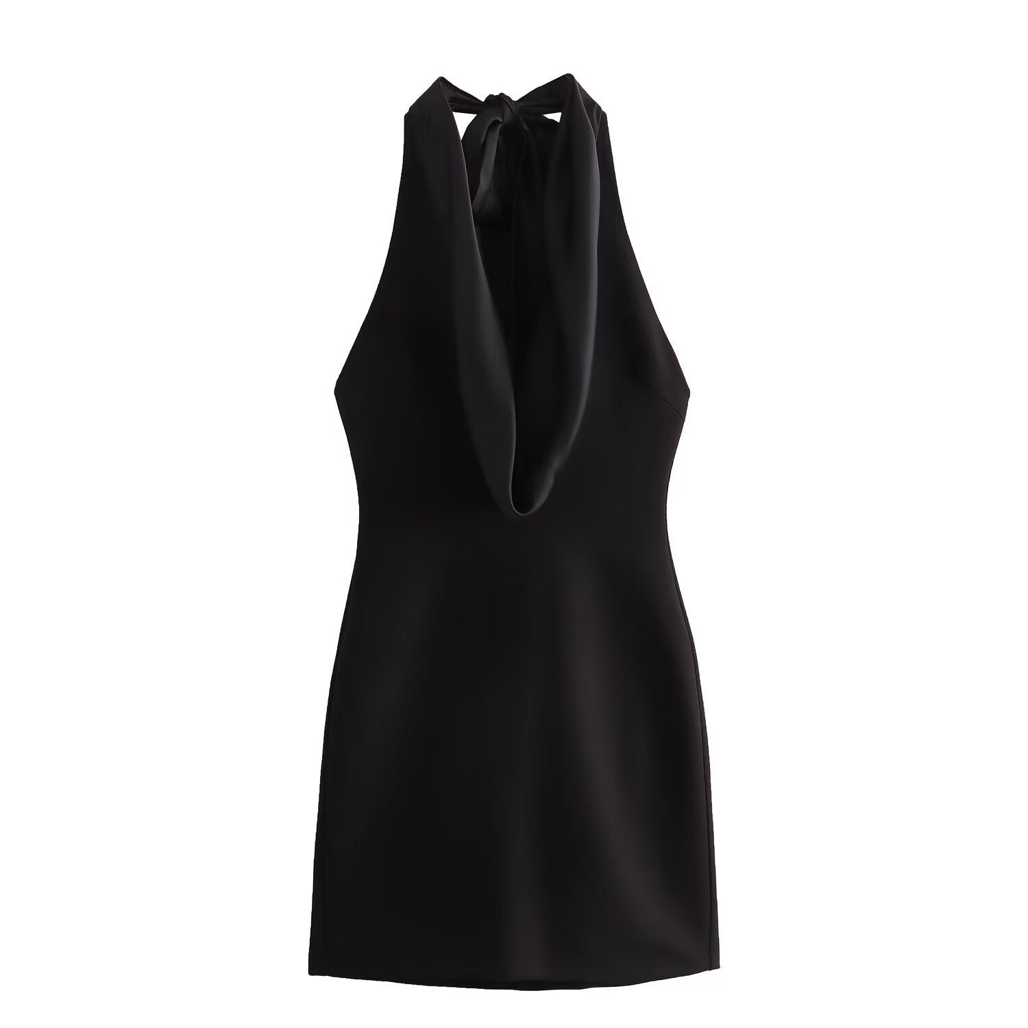 Swinging Collar Casual Midi Dress For Women Backless Lace Dress