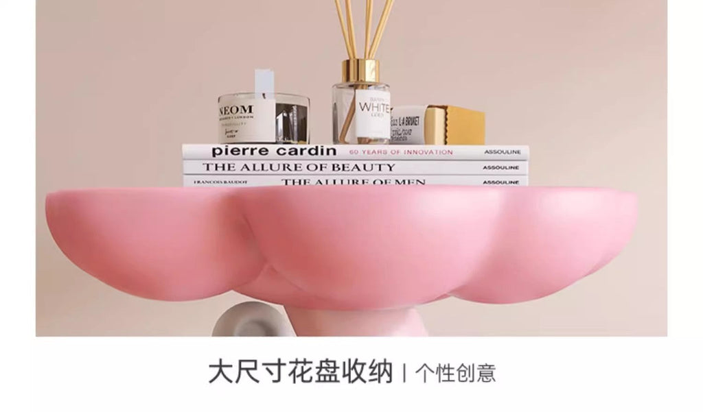 Cute Cartoon Bear Hug Flowers Landing Side Tables Living Room Bedroom Creative Table Home Decoration