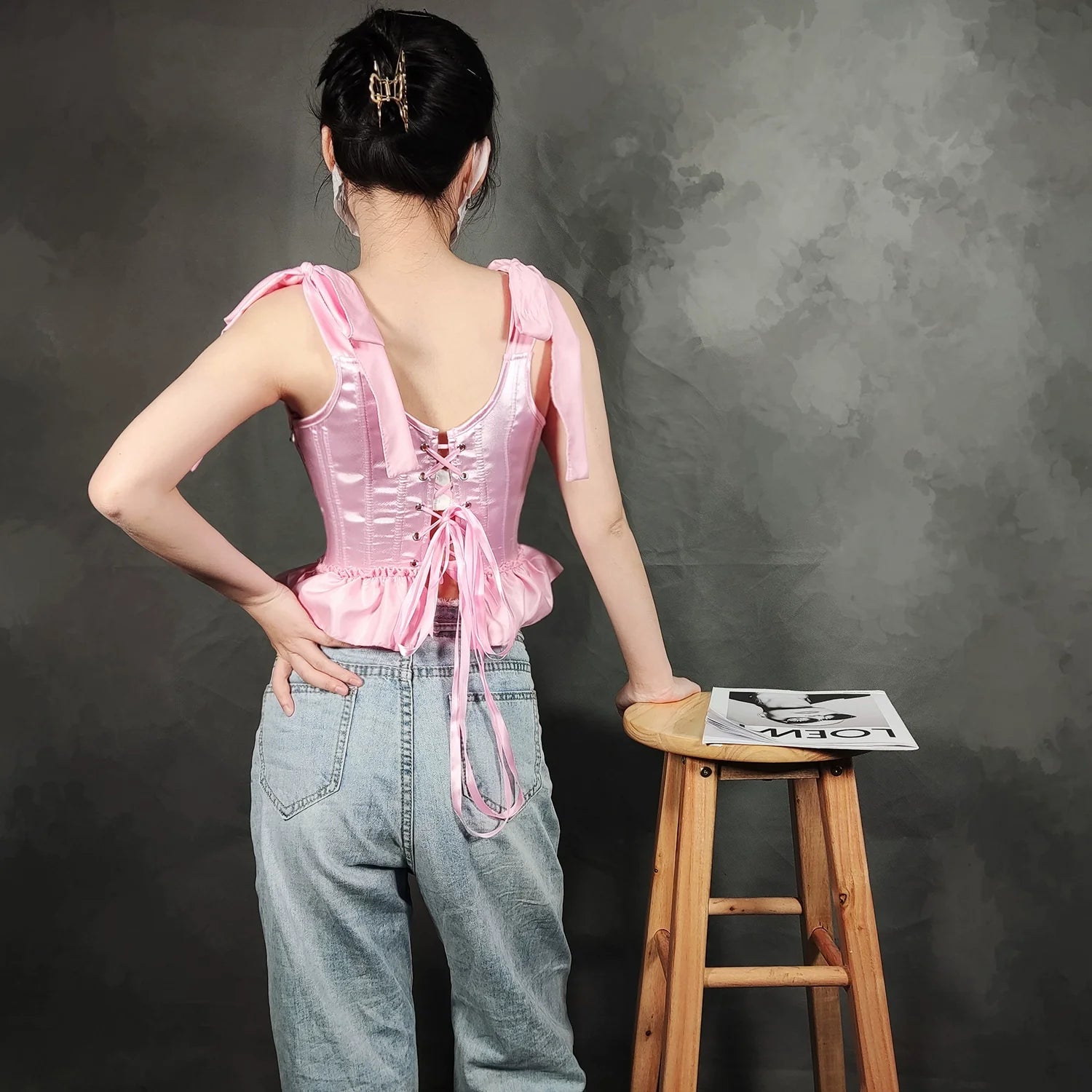 Fishbone Hot Girl Ruffled Hem Camisole Bra