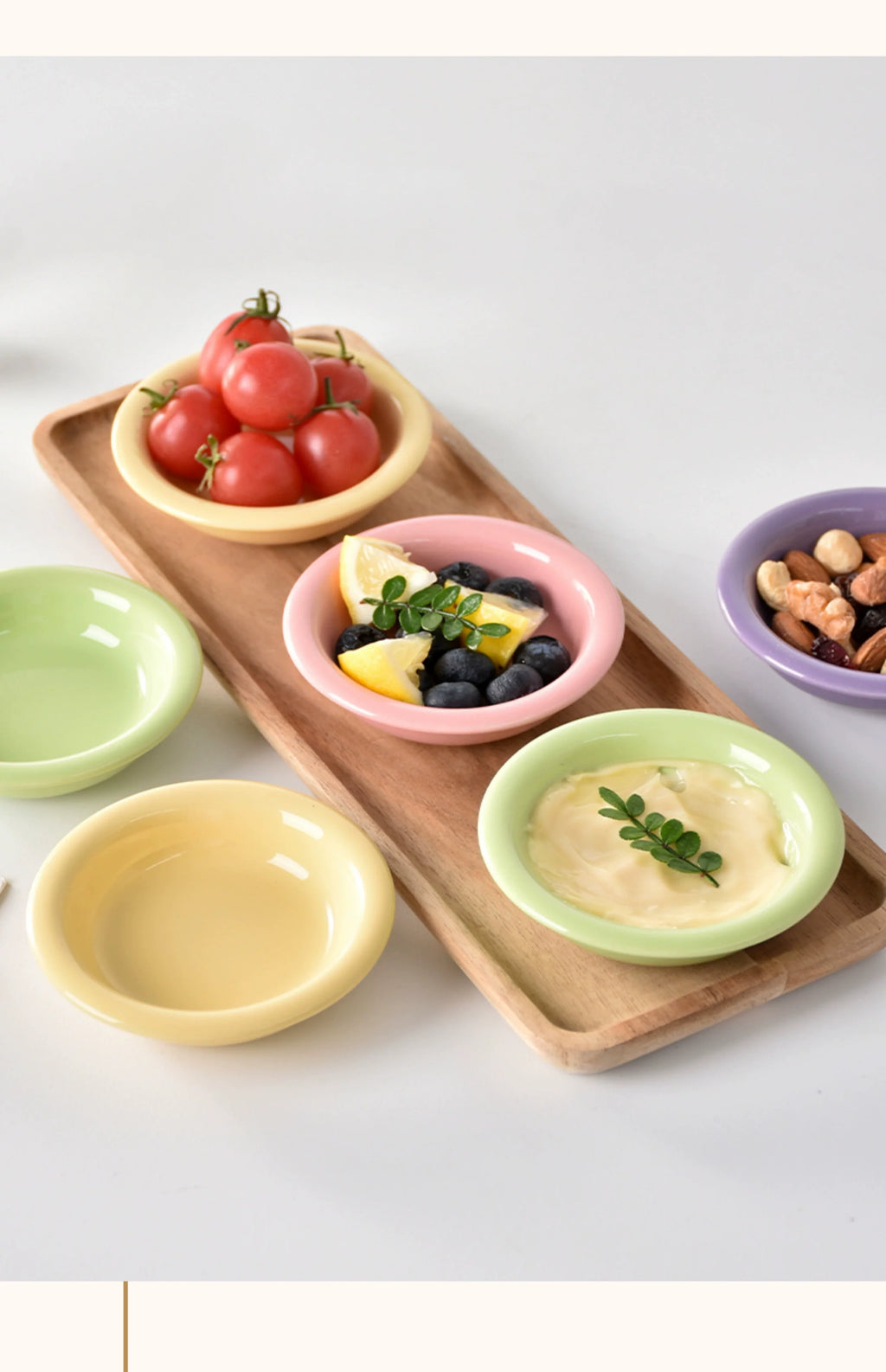 Gentle Lighting Dining Cream Style Ceramic Small Plate