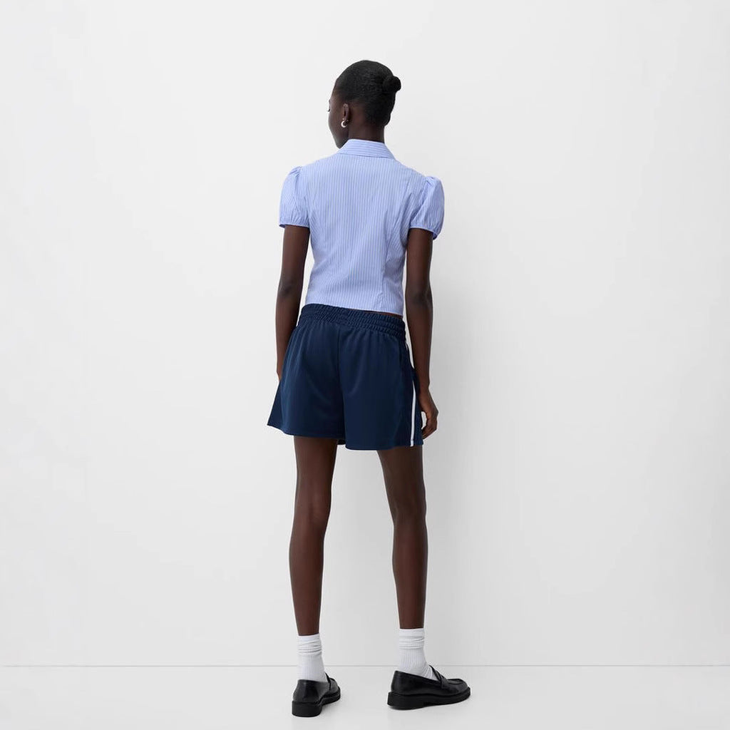 Women's Top Retro Simple Slim Shirt Temperament Commute