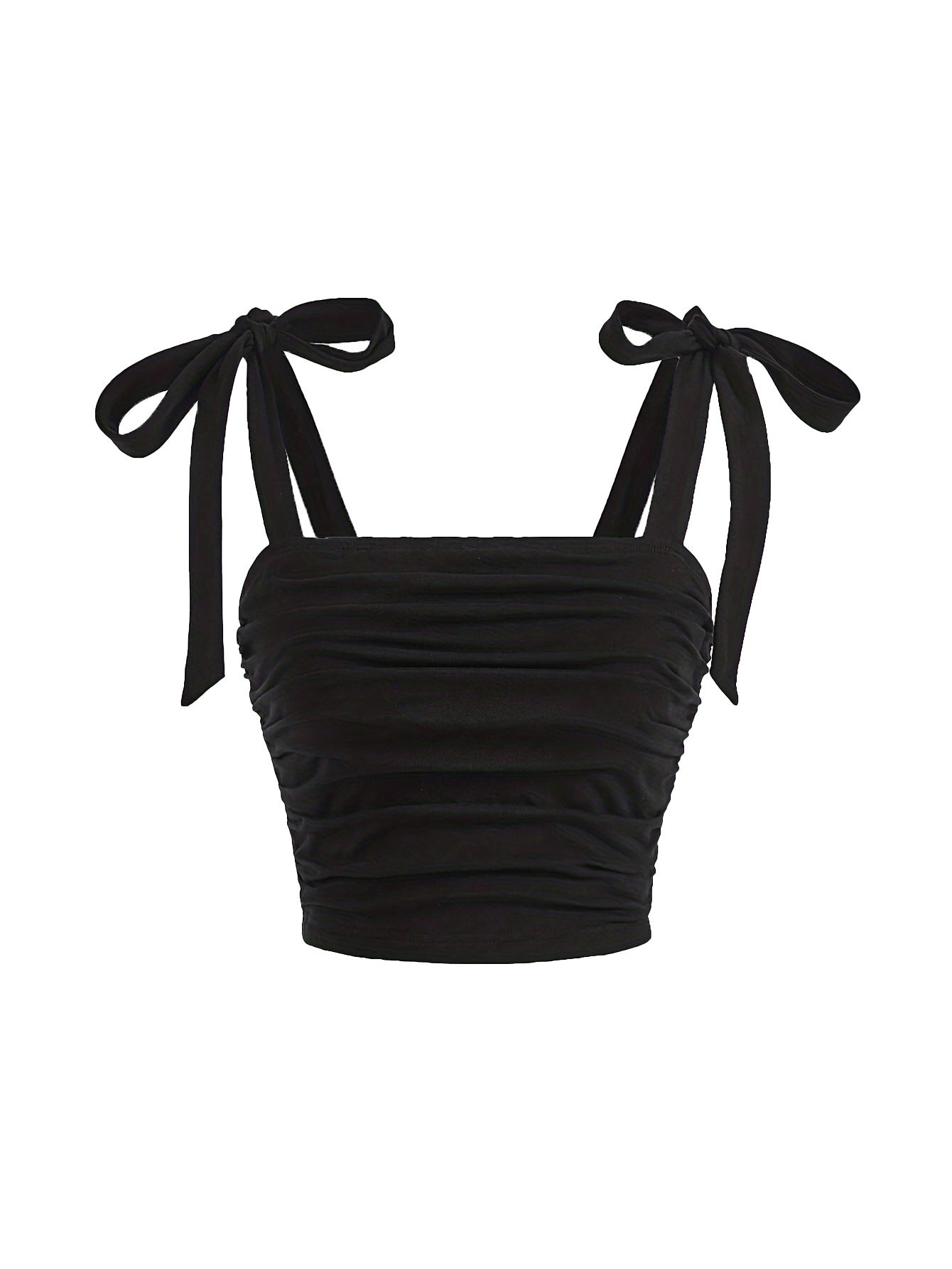 Hot Girl Bow Lace-up Sleeveless Sling
