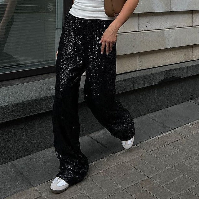 Loose Women's Wear Wide Leg Pants Fashion Straight