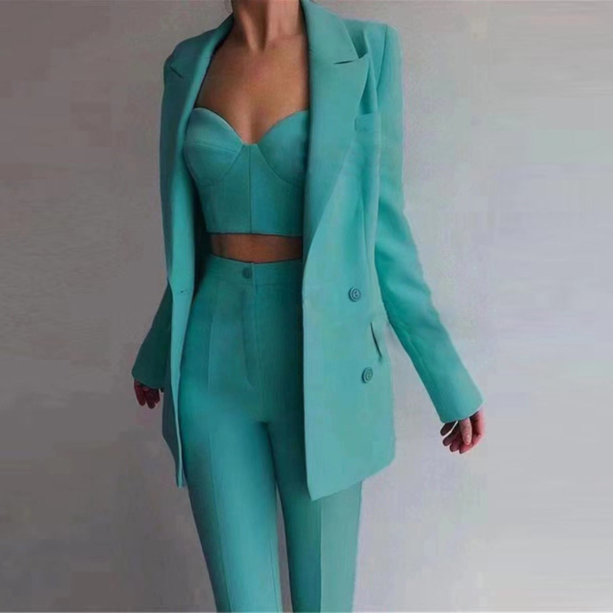 Women's Fashion Pink Suit