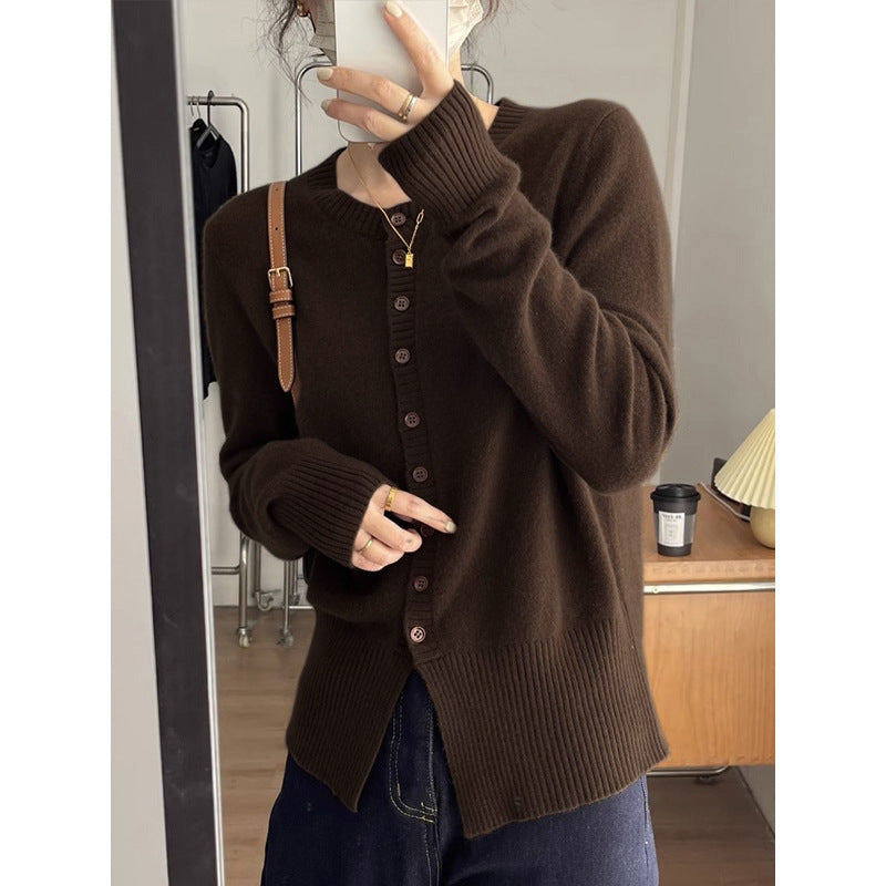 Slim Fit Slimming Cashmere Sweater Cardigan