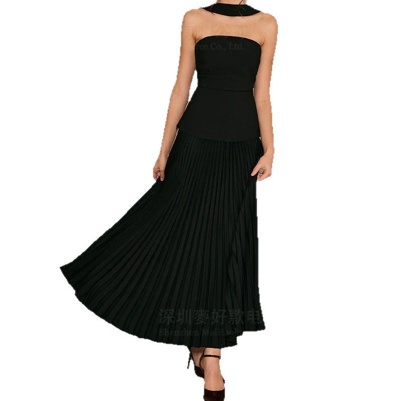 Sexy Sophisticated Type Casual All-matching Slim Fit Slimming Halter Dress