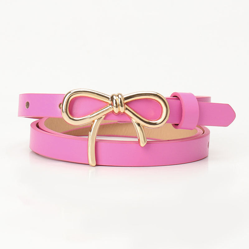New Sweet Girl Bow Women's Light Luxury Flawless Finish Belt