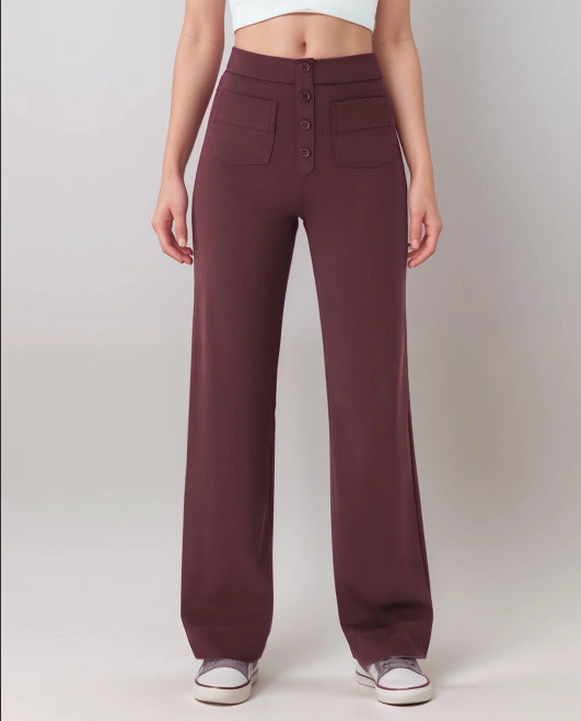 Women's Fashion Individual Casual Straight-leg Pants