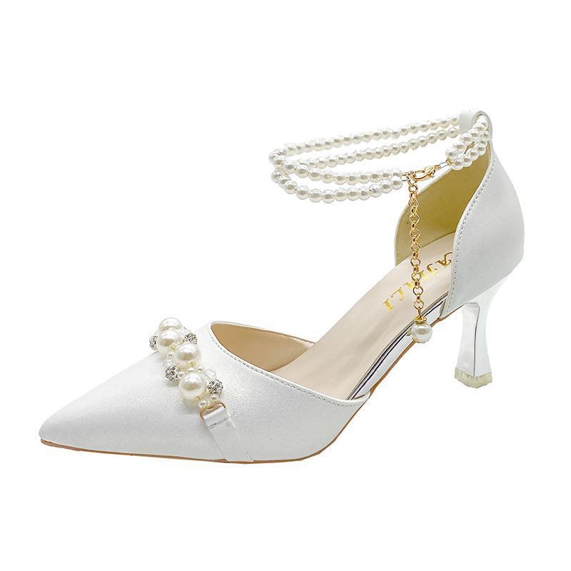 Fairy Style High Heels Women Stiletto Ankle-strap Buckle Pumps