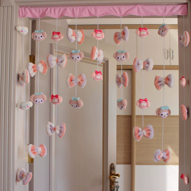 Punch-Free Melody Heart For Home Girl Hanging Curtain
