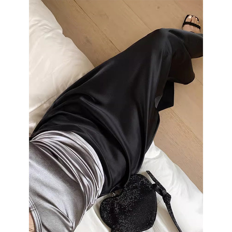 Design High Waist Skirt Women's Mid-length