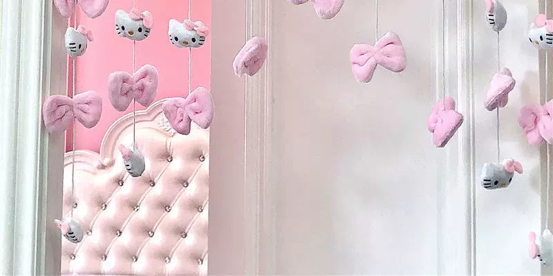 Punch-Free Melody Heart For Home Girl Hanging Curtain