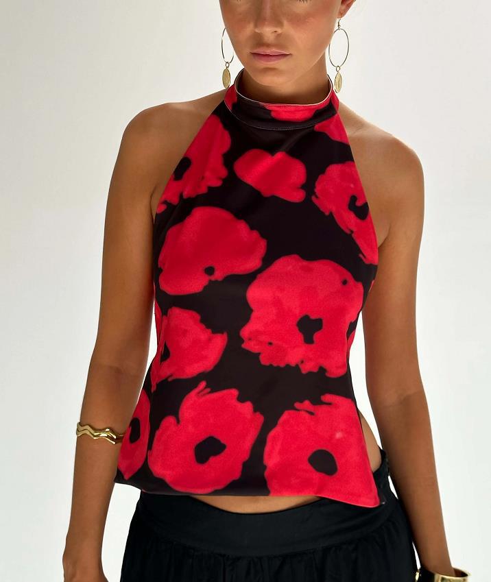 Women's Clothing Halter Elegant Top