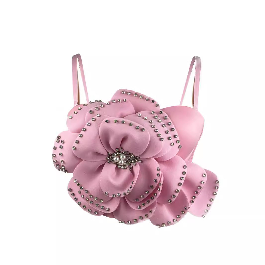 Fishbone Bra Hot Girl Outer Wear Sweet Spaghetti-strap