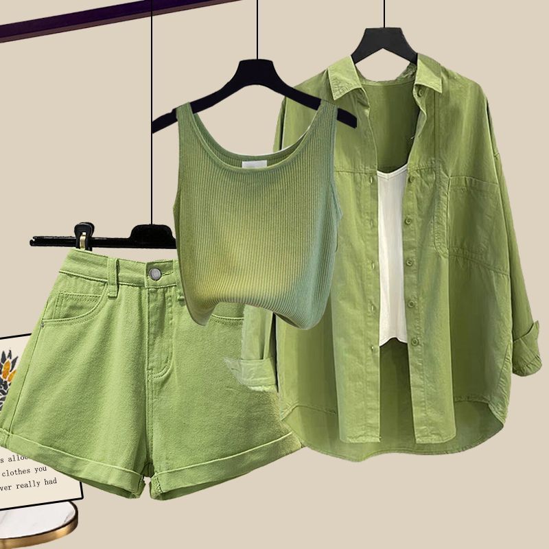 Summer Mint Style Dopamine Wear Match Suit Women