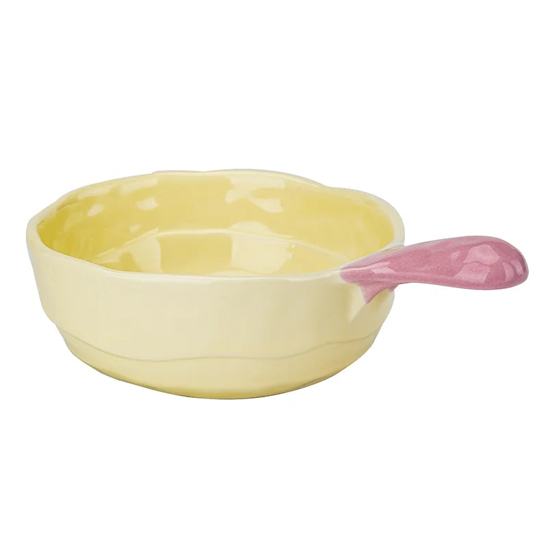 Large Ceramic Bowl with Handle, Multi Purpose, Dishwasher Safe, Heat Resistant, Microwave Ramen Bowl