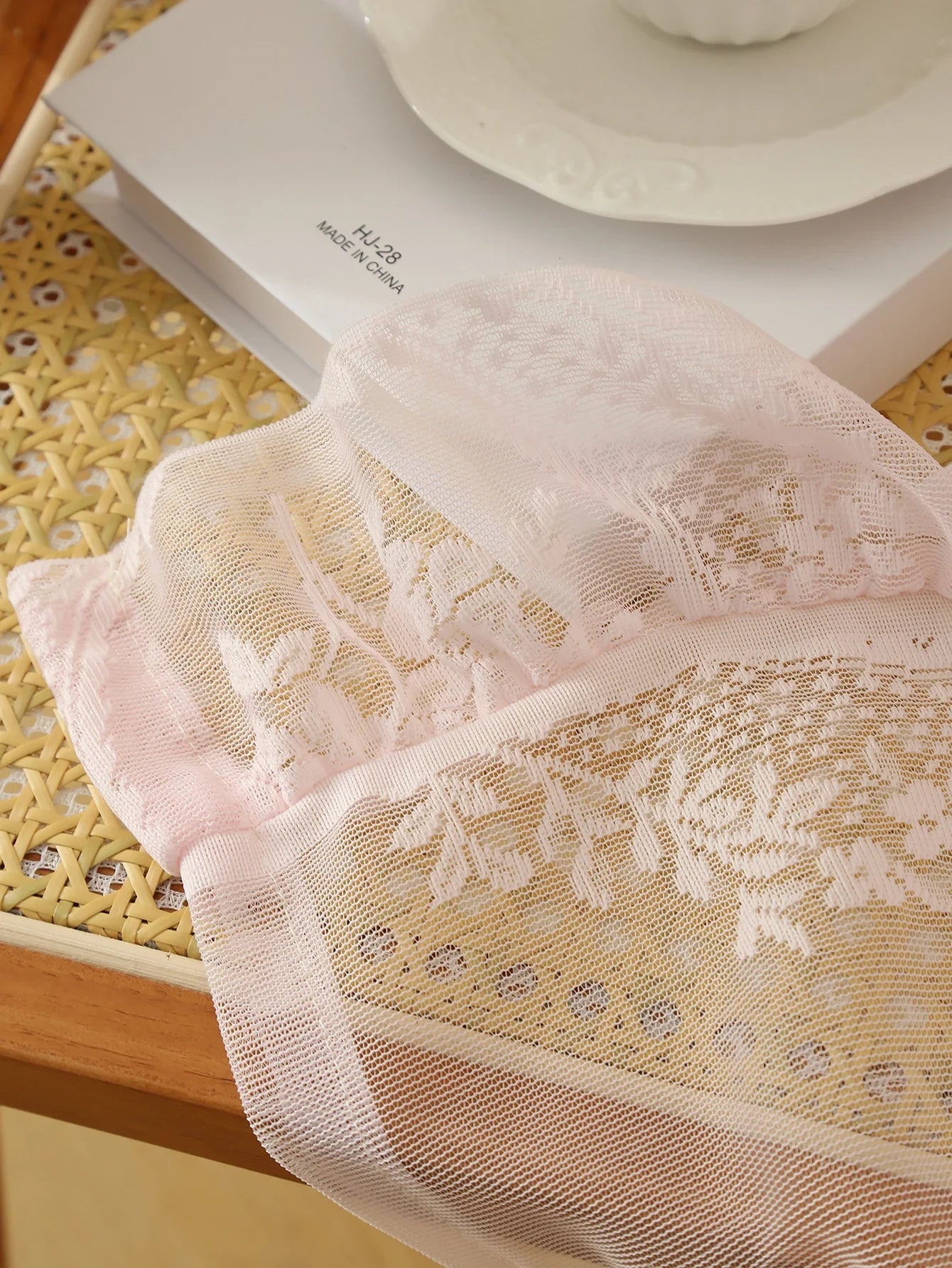 Pink Lace Round Mirror Rod Pocket Curtains for Girls Cute Atmosphere Bedroom Balcony Home Decor Curtains