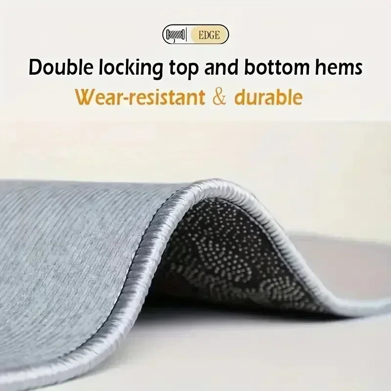 Living Room Carpet Pink Retro Carpets Soft Foot Mat Bedroom Bedside Floors Non-slip Advanced Light Luxury Home Decoration Rug