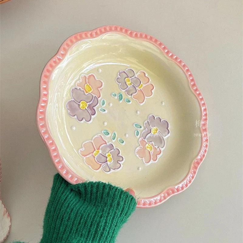 Ceramic Tulips High-end Beautiful Tableware