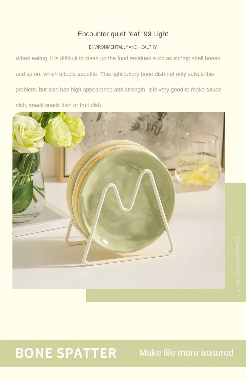 Luxury Ceramic Snack Plate