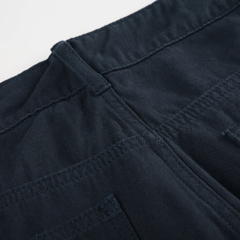 Casual Loose Rivet Jeans Wide Leg Pants Basic Low-Waisted Straight Pants Streetwear