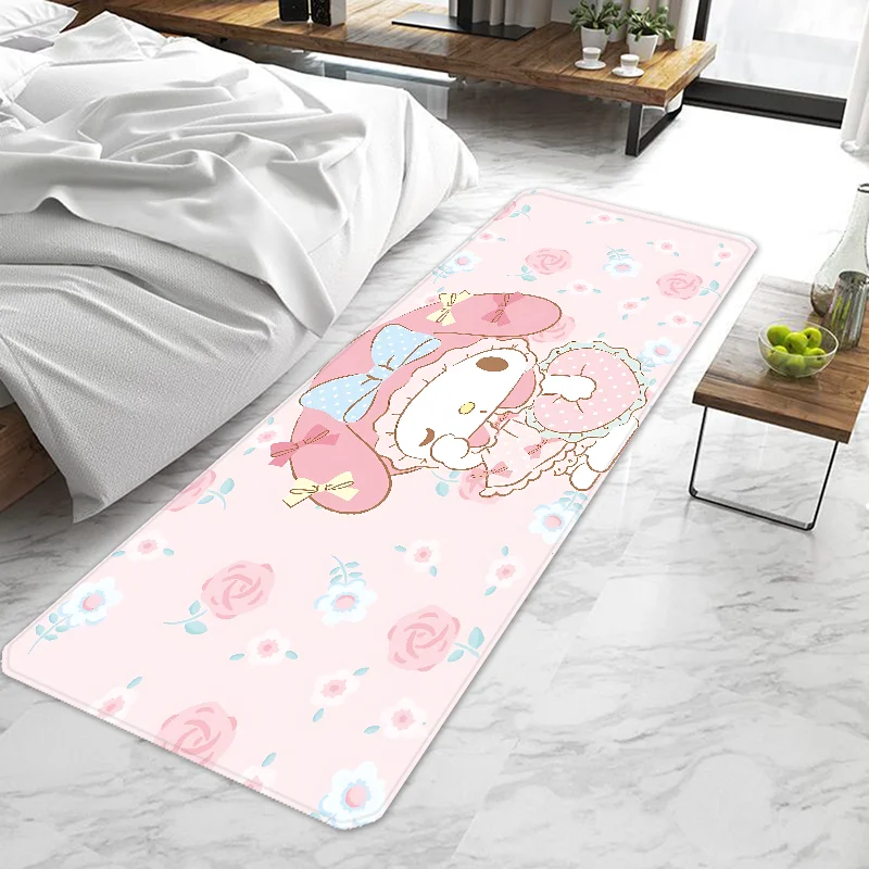 Kawaii My Melody Door Mat Entrance Doormat Non-slip Washable Kitchen Carpet Living Room Hallway Rugs Door Mats Bathroom Bath