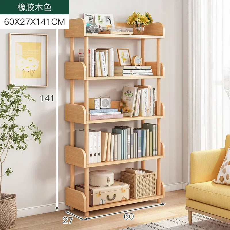 Side Table Ultra Narrow Book Shelf Creative Shelves Sofa Side Rack Bookcase