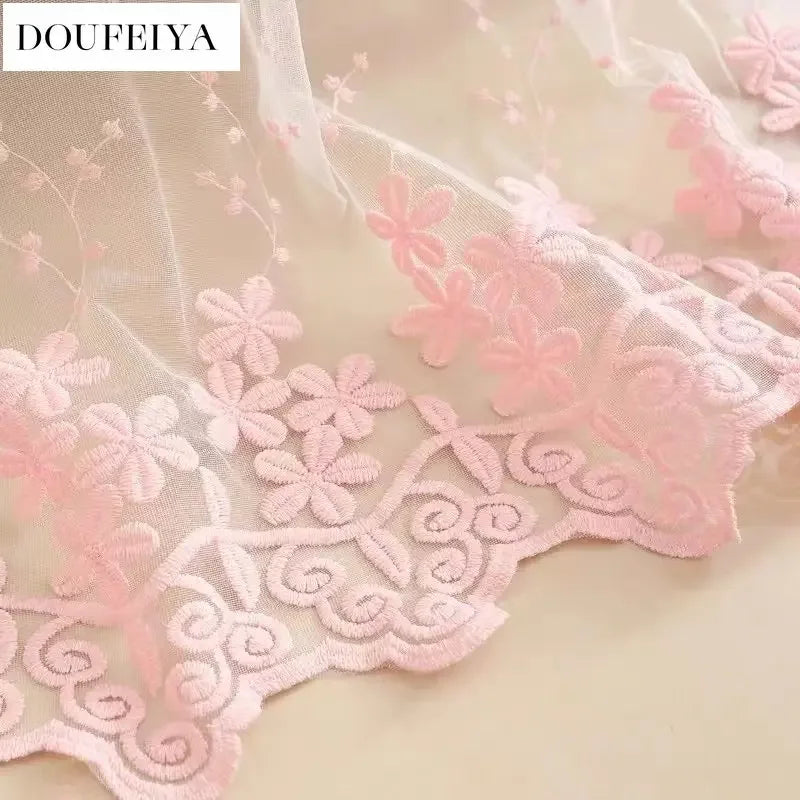 Pink Blackout Princess Curtains for Girls Living Room Bedroom Windows Romantic Curtain