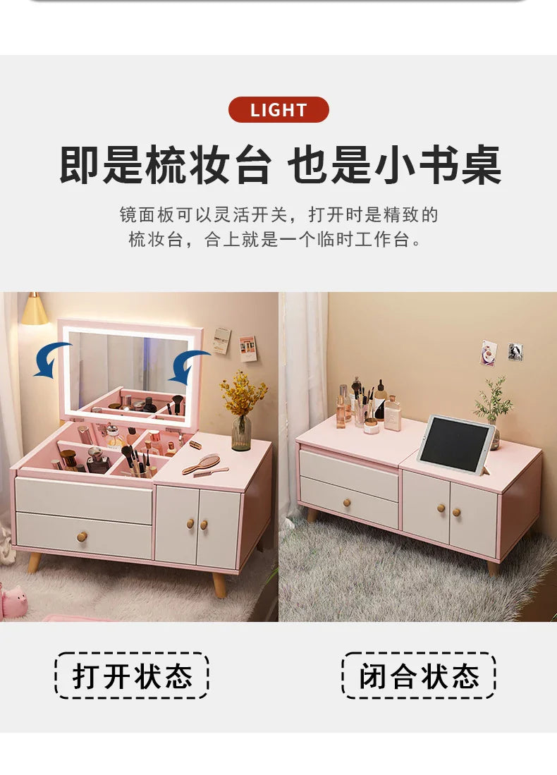 Pink Bedroom Dresser Storage Drawers Led Mirror Bedroom Dressers Wide Modern Nightstand Wardrobe Dresser