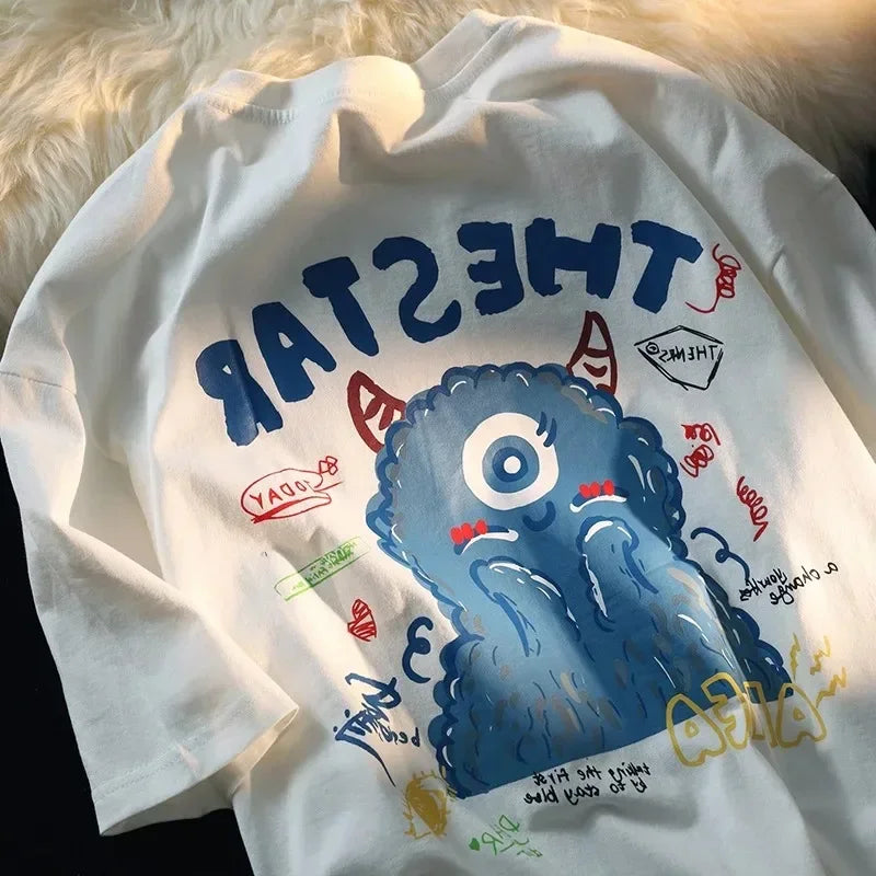 Plus size Top Summer New Short sleeve Women Loose Korean Fashion Oversize Internet Celebri T-shirt Women Ins Super Hot