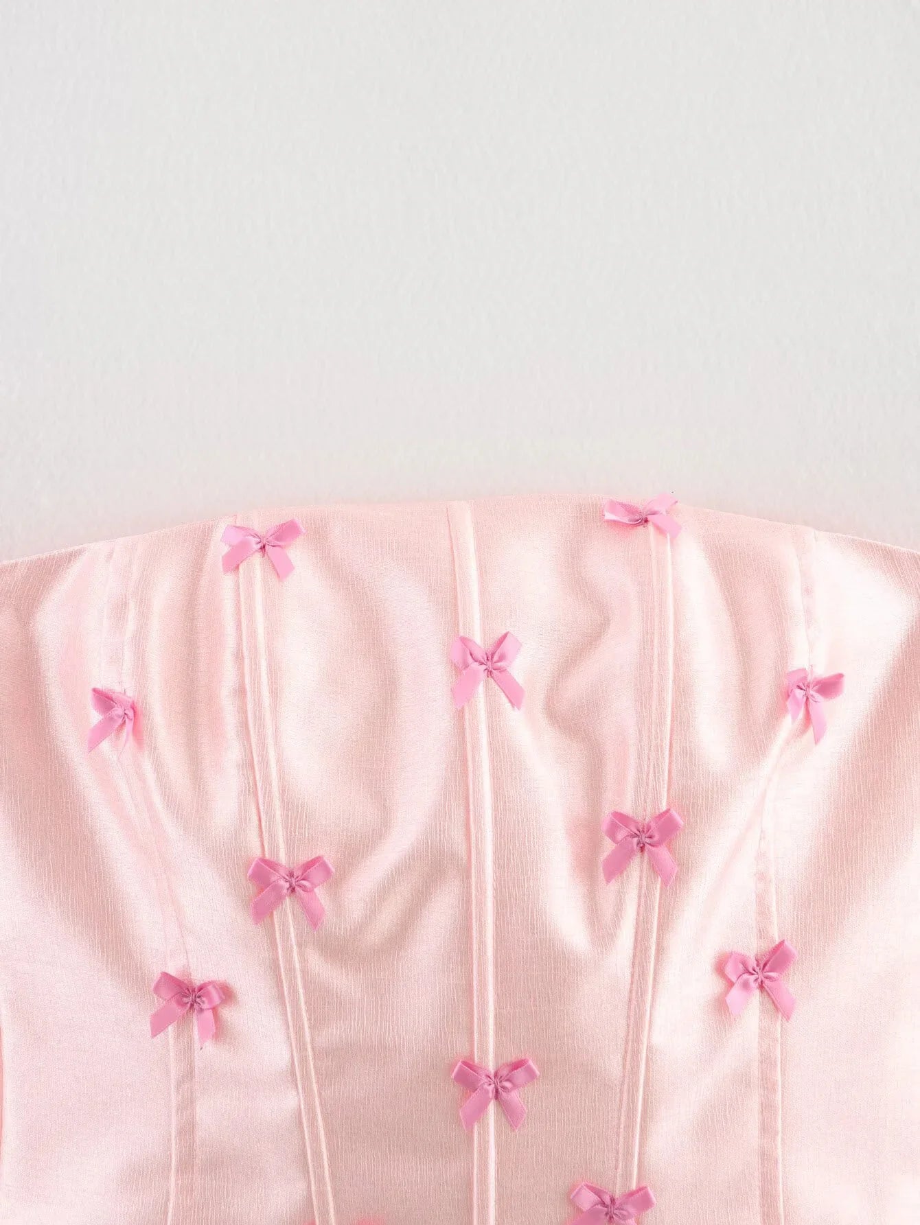 Ladies Bow Sleeveless Strapless Vest Top Women's Summer Sexy Pure Desire Set Hip Hugging Skirt Two-piece Set