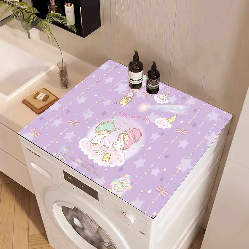 Little Twin Stars Printed Dish Drying Mat Super Absorbent Drain Pad Tableware Quick Dry Rug Kitchen Dinnerware Placemat