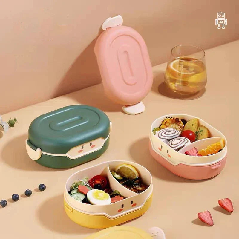 Bento Lunch Box for Kids Kawaii Cartoon Students Sandwich Snack Food Box Fruit Container Portable Picnic Fresh Box