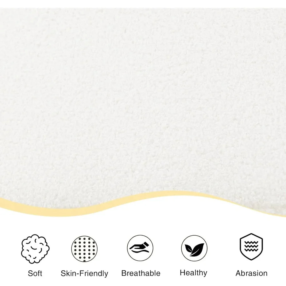 Storage Ottoman Bench with Metal Stand, Upholstered Sherpa Stool with Large Storage Space, Modern Storage Bench