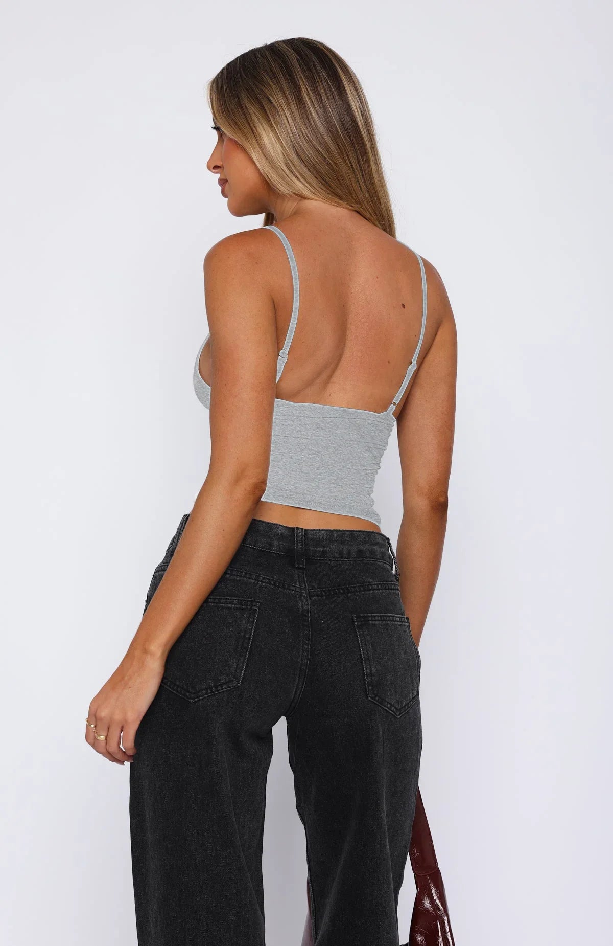 Sleeveless Ruched Bodycon Camisole Women'S Solid Sexy Top Party Club Streetwear Clothes Y2K