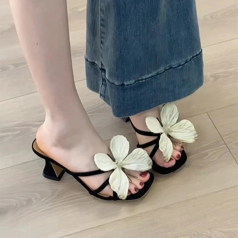 Butterfly High Heels Summer Brand New Light Luxury Fairy Elegant Comfortable Versatile Sandals