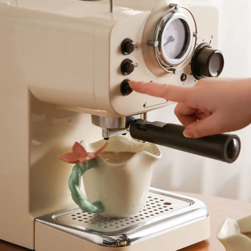 Exquisite Butterfly Floral Shape  Afternoon Tea Flower Mug