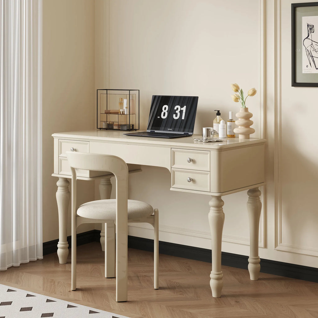 Luxury Modern Organizer Dresser Vanity Mirror Makeup Desk Dressing Table Storage