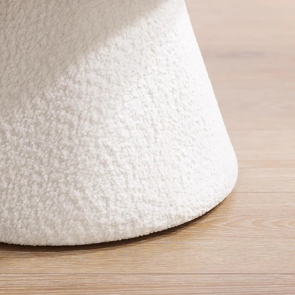 Luxury Light Mushroom Foot Rest Stool, Small Upholstered Footstool Ottoman for Makeup, Living Room, Bedroom, Stools & Ottomans